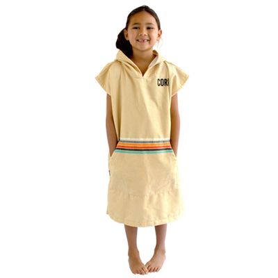 COR Surf Kids Unisex Changing Swim Poncho Towel Robe | (Retro-Sand)