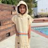 COR Surf Kids Unisex Changing Swim Poncho Towel Robe | (Retro-Sand) view 4