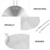 Cabilock Stainless Steel Induction Heat Diffuser Plate Adapter for Gas Stoves Kitchen Cooking Tool for Non-Induction Cookware Removable Handle for Easy Use view 2