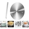Heat Diffuser for Gas Stove?Cabilock Heat Diffuser Stainless Steel Induction Heat Diffuser for Glass Cooktop for Electric Stove Cooktop Converter Induction Hob Adapter view 3