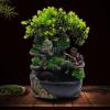 DYRABREST Indoor Relaxation Desktop Waterfall, Tabletop Fountain Water Feature with Colour Changing LED Lighting, Zen Meditation Waterfall Style 1 view 4