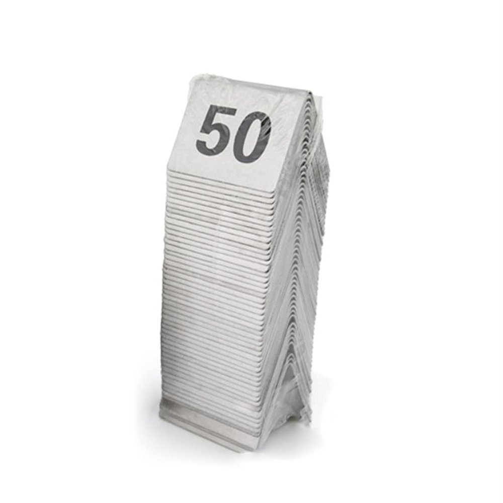 ATEYC Table Numbers Stainless Steel, Tent Table Number Cards Restaurant Cafe Bar Seating Table Signs Wedding Birthday Party Supplies (Color : 1 to 90)