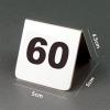ATEYC Table Numbers Stainless Steel, Tent Table Number Cards Restaurant Cafe Bar Seating Table Signs Wedding Birthday Party Supplies (Color : 1 to 90) view 3