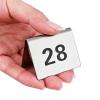 ATEYC Table Numbers Stainless Steel, Tent Table Number Cards Restaurant Cafe Bar Seating Table Signs Wedding Birthday Party Supplies (Color : 1 to 90) view 4