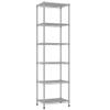 REGILLER 6 Wire Shelving Steel Storage Rack Adjustable Unit Shelves for Laundry Bathroom Kitchen Pantry Closet (16.7L x 11.9W x 64H, Silver) view 1