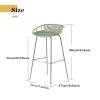 URINGO Petal Chair Industrial Style Wrought Iron Bar Chair Milk Tea Shop Bar Chair Table Dessert Shop Bar High Stool Coffee Shop Bar Table and Chair view 3