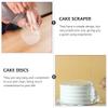 Cabilock 1set Round Cake Disc Transparent Cake Decorating Tools Includes Scrapers Support Pillars for Baking view 2