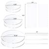Cabilock 1set Round Cake Disc Transparent Cake Decorating Tools Includes Scrapers Support Pillars for Baking view 3