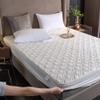 CFYCYHDZHT Easy Fit Sheets Thick Quilted Non Slip Deep Pocket Fitted Sheets, Bedroom Non Slip Mattress Protector is Single Double King Size White 150200cm view 1