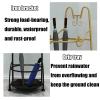 Umbrella Racks WXYZ Metal Cartoon Umbrella Stand, Long and Short Umbrella Storage Bucket, Home Office Kindergarten Umbrella Bucket 29x27x65cm (Color : Gold) view 4