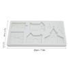 Baking Mold Silicone Molds for Baking, Silicone DIY Castle House Christmas Tree Mold Cake Chocolate Decorative Clay Mould Kitchen view 3