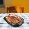10PCS Rotisserie Chicken Roaster Container with Lids - Plastic Disposable Take out Containers Carrier with Clear Dome Lid view 2