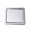 JHZDX Recessed Counter Top Cover Trash Bin Built-in Flap Garbage Can Kitchen Bench Stainless Steel(Silver),272x168mm Square view 1