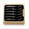 Laguiole California Fork Set - 6 Piece Blackwood Set - Ergonomic Handles - Stored in a California Oakwood Gift Box - Stainless Steel - Kitchen and Dinnerware view 1
