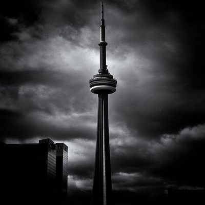 Cn Tower Toronto No 6 by Brian Carson - 18x24 Art Print Poster