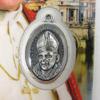 Needzo Saint John Paul II The Pope Holy Prayer Card with Medal and Chaplet on The Back, Catholic Saints Pocket Prayer Bookmarks and Bible Page Holders, 3 3/8, Pack of 2 view 3