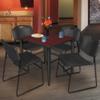 Regency Kahlo Breakroom Table Set, 36", Mahogany/Black/Black view 2