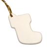Factory Direct Craft Porcelain Stocking Christmas Ornaments | Package of 12 Blank Glazed Ceramic Stockings | Ready to Decorate and Personalize view 2