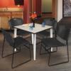Regency Kahlo Breakroom Table Set, 36", Maple/Chrome/Black view 2