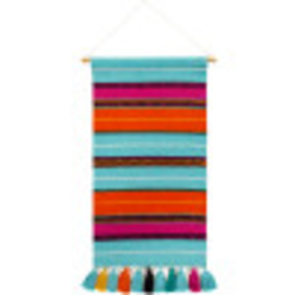 Artistic Weavers Picchu Wall Hanging, 36" H x 18" W, Blue/Pink