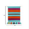 Artistic Weavers Picchu Wall Hanging, 36" H x 18" W, Blue/Pink view 2