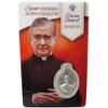 Needzo Saint Josemaria Escriva Holy Prayer Card with Medal and Prayers on The Back, Catholic Saints Pocket Prayer Bookmarks and Bible Page Holders, Patron of Diabetes (3.375 Inch, Pack of 3) view 2