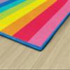 Flagship Carpets Hello Sunshine Modern Rainbow Classroom Area Rug for Indoor Classroom Learning or Kid Bedroom Educational Play Mat, 5'x7'6", Multi view 4