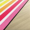 Flagship Carpets Hello Sunshine Bright Rainbow Striped Classroom Area Rug for Indoor Classroom Learning or Kid Bedroom Educational Play Mat, 5'x7'6", Multi view 3