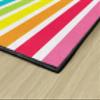 Flagship Carpets Hello Sunshine Bright Rainbow Striped Classroom Area Rug for Indoor Classroom Learning or Kid Bedroom Educational Play Mat, 5'x7'6", Multi view 4