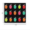Flagship Carpets Stylish Black & White Brights Apple Sit Spot Classroom Area Rug for Indoor Classroom Learning or Kid Bedroom Educational Play Mat, 5'x7'6", Multi view 2