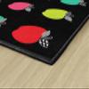 Flagship Carpets Stylish Black & White Brights Apple Sit Spot Classroom Area Rug for Indoor Classroom Learning or Kid Bedroom Educational Play Mat, 5'x7'6", Multi view 4