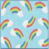 Flagship Carpets Hello Sunshine Whimsical Rainbow Classroom Area Rug for Indoor Classroom Learning or Kid Bedroom Educational Play Mat, 5'x7'6",Black view 1