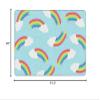 Flagship Carpets Hello Sunshine Whimsical Rainbow Classroom Area Rug for Indoor Classroom Learning or Kid Bedroom Educational Play Mat, 5'x7'6",Black view 2
