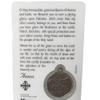 Needzo Our Lady of Queen Palestine Holy Prayer Card with Medal and Prayers on The Back, Catholic Saints Pocket Prayer Bookmarks and Bible Page Holders, 3 3/8, Pack of 3 view 2