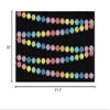 Flagship Carpets Rainbow Poms Classroom Area Rug for Indoor Classroom Learning or Kid Bedroom Educational Play Mat, 5'x7'6", Black view 3