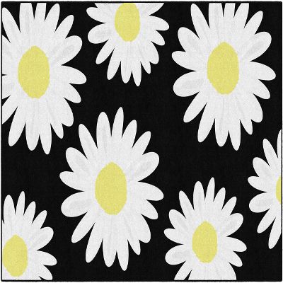 Flagship Carpets Daisies Classroom Area Rug for Indoor Classroom Learning or Kid Bedroom Educational Play Mat, 5'x7'6"