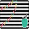Flagship Carpets and Stylish Brights Turquoise Apple Classroom Area Rug for Indoor Classroom Learning or Kid Bedroom Educational Play Mat, 5'x7'6", Multi view 1