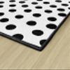 Flagship Carpets Picasso Painted Dots Classroom Area Rug for Indoor Classroom Learning or Kid Bedroom Educational Play Mat, 5'x7'6", White view 4