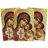 Needzo Hail Mary Byzantine Holy Prayer Card with Medal and Prayers on The Back, Catholic Saints Pocket Prayers Bookmarks and Bible Page Holders, 3 3/8, Pack of 3 view 1