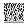Flagship Carpets Black on White Safari Dot Classroom Area Rug for Indoor Classroom Learning or Kid Bedroom Educational Play Mat, 5'x7'6" view 3