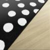 Flagship Carpets Picasso Painted Dots Classroom Area Rug for Indoor Classroom Learning or Kid Bedroom Educational Play Mat, 5'x7'6", Black view 4