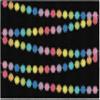 Flagship Carpets Rainbow Poms Classroom Area Rug for Indoor Classroom Learning or Kid Bedroom Educational Play Mat, 7'6"x12', Black view 1