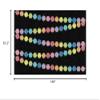 Flagship Carpets Rainbow Poms Classroom Area Rug for Indoor Classroom Learning or Kid Bedroom Educational Play Mat, 7'6"x12', Black view 3