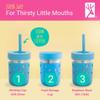 Elk and Friends 10oz Stainless Steel Kids + Toddler Drinking Cups | The Original Mason Jar with Sleeves + Lids | Silicone Straws | Smoothies | Storage Jar | Spill Resistant | Dishwasher Safe | 2 Pack view 3