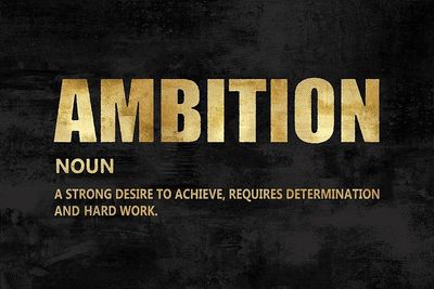 ArtExpert Ambition in Gold by Jamie MacDowell - 24x16 Art Print Poster