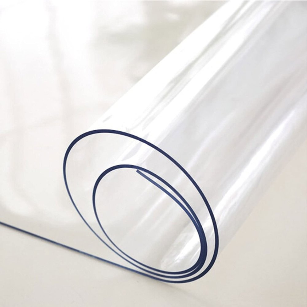 2mm Clear PVC Table Cover Protector Transparent Tablecloth Pad Plastic Desk Mat Vinyl Waterproof Heat Resistant Dining Table Office Desk Coffee Table Clear Mat Sheet ( Size : 3979inch/100200cm )