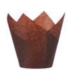 200pcs Tulip Cupcake Liners, Standard Greaseproof Paper Baking Cups Muffin Liners Holders Perfect for Bridal Showers, Baby Showers, Birthday Parties, Banquets, and Catering Events (Brown) view 1