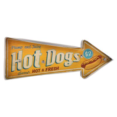 1pc Vintage Hot Board Decorative Wall Lamp for Unique Home Store Creative Direction Sign for Parties and Events Battery Not Included Eye-catching Neon Effect
