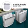 Cabilock 1pc Wall-Mounted Trash Can Garbage Bin for Kitchen Home Use Space-Saving Waste Container Oblique Mouth Design Easy to Install Narrow Spaces White view 3