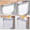 Cabilock 1pc Wall-Mounted Trash Can Garbage Bin for Kitchen Home Use Space-Saving Waste Container Oblique Mouth Design Easy to Install Narrow Spaces White view 4